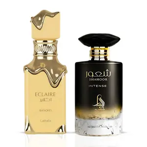 Eclaire Banoffi by Lattafa & Shahoor Intense by Al Absar - Eau de Parfum Sprays 100ml (3.4 oz) (Bundle)