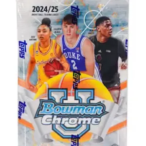 TWO (2) - Single Pack - 2024/25 Bowman University Chrome Basketball Hobby