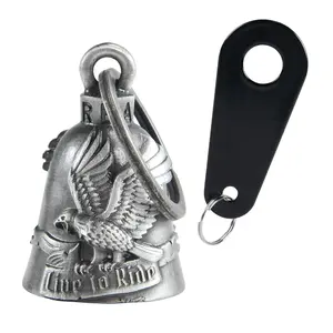 Halloween Bell,Cremlin/Cuardianbell,Eagle Live to Ride Motorcycle Bell, Motorcycle Key Chain For Women Men W/Hanger Biker, Bell For Riders, Good Luck Riding Bell SpiritBell Moto Accessories