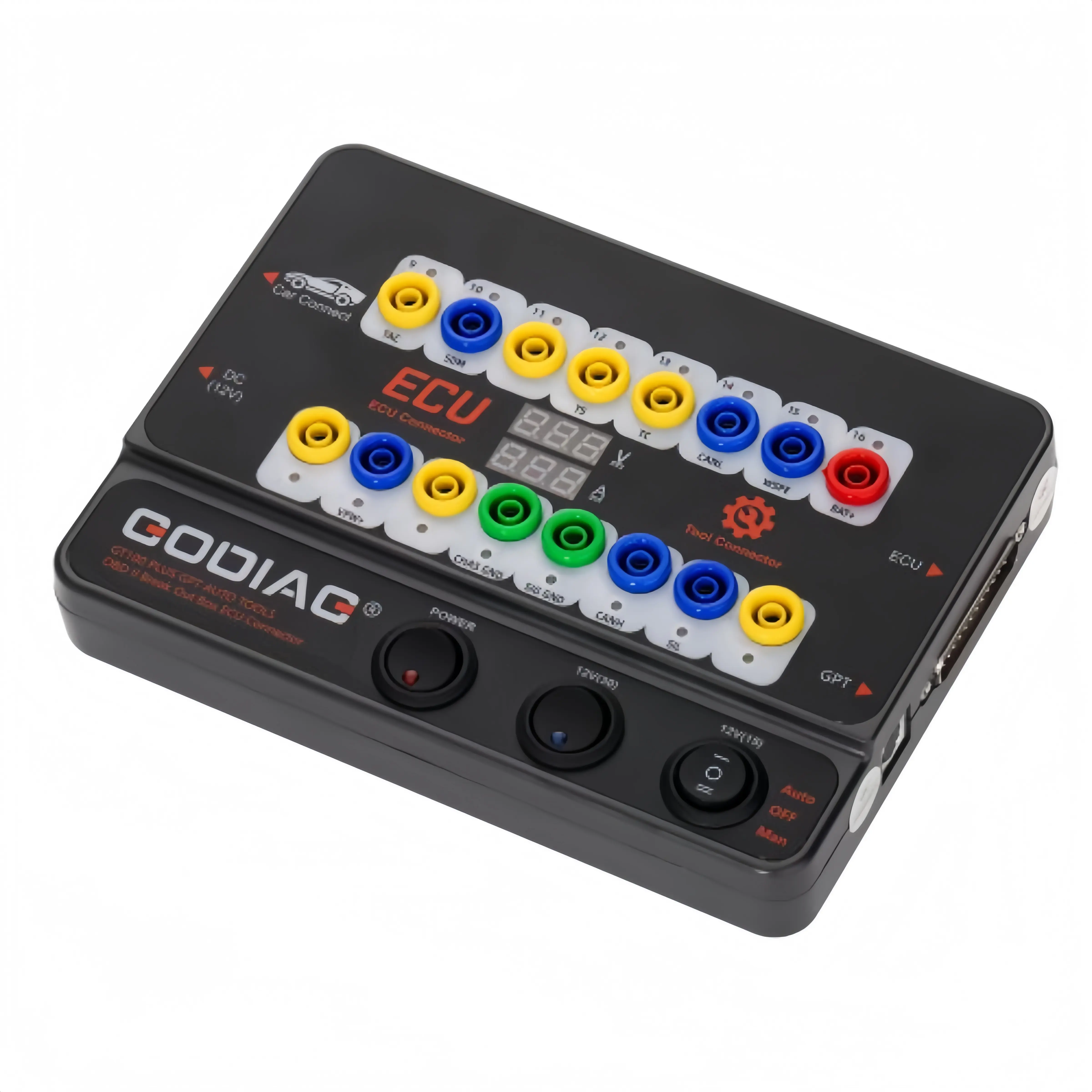 2025 GODIAG GT100 PLUS Automotive Scan Tool - GPT, ENET, DOIP, 24V-12V OBD II Break Out Box ECU Connector Diagnostic Tool