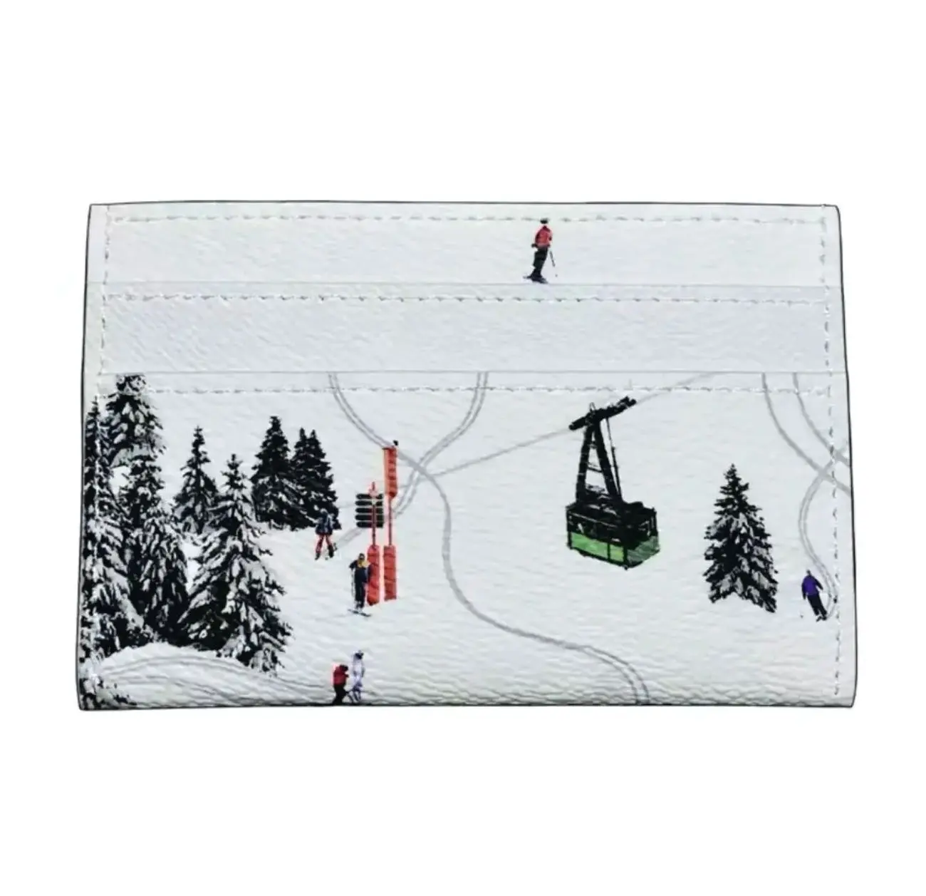 Luxury Themed Cardholder for Men & Women, Premium Leather Wallet, Slim Card Case, Designer Style Credit Card Holder with Box