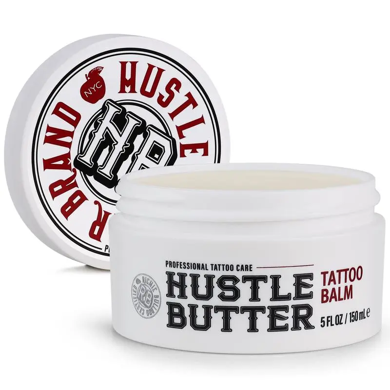 Hustle Butter 5oz Tattoo Balm For New & Older Tattoos - Safe While Healing