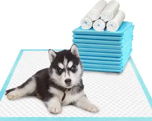17.5" x 22" 100 Pcs Premium Disposable Training Pads for Puppies Quick Absorb Odor Control Leak-Proof Durable Multi-Layered Eco-Friendly Made in US