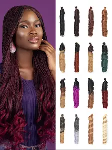 24 Inch Long Braided Ponytail Extension, Synthetic Locs Braids Hair Extensions for Women, Gorgeous Fluffy Wigs for Daily & Cosplay & Costume Party Decor