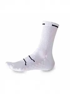 Men's Comfortable Mid-Calf Socks, Anti-Odor Sweat-Wicking Sports Towel Bottom Long Socks, Running Basketball Marathon