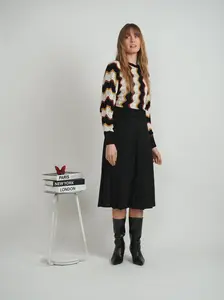 Crochet Vertical Chevron Knit Top