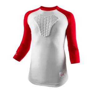 MCDAVID HEX® Sternum Raglan 3/4 Length Shirt for Youth - Anatomical Fit & Flexibility for Baseball Softball Sports Activities