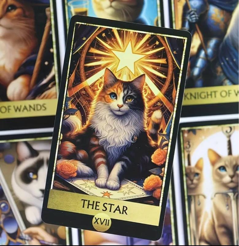 78 piece Majestic Cat Tarot Deck of Cards