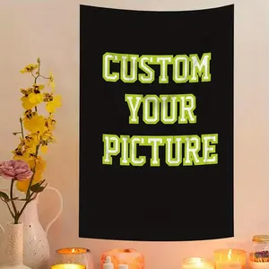 Custom Personalized Tapestry Backdrop - Upload Images | Large 23.6x35.4 Inch Wall Hanging for Bedroom, Living Room, Dorm Decor | Multiple Sizes | No Electricity Needed | High-Quality Print