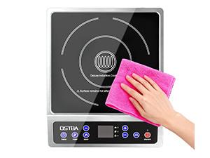 OSTBA Induction Cooktop 1800W Commercial Grade Portable Countertop Burner ETL Certified 10 Power Levels 460°F 12-Hour Timer 5"-10" Cookware Compatible OSTBA Induction Cooktop 1800W Commercial Grade Portable Countertop Burner ETL Certified 10 Power Levels 460°F 12-Hour Timer 5"-10" Cookware Compatible