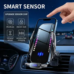 Infrared Sensing Multifunctional Car Phone Holder - Super Fast Charger Type-C Charging Ambient Light Air Vent & Dashboard Mount Accessories for Car Multifunctional Charger | Gifts