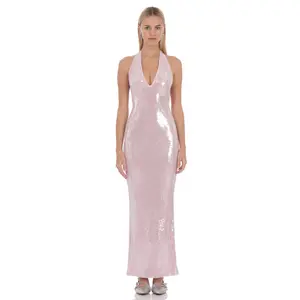 Lucy in the Sky Auralyn Sequin Maxi Dress in Pink