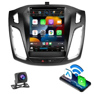 IYING Car Stereo Radio for Ford Focus 2012-2018 with 4+64G Android 12 Wireless Carplay Android Auto,9.7 Inch Vertical HD Touchscreen with GPS Bluetooth WiFi 1080P HD Backup Camera