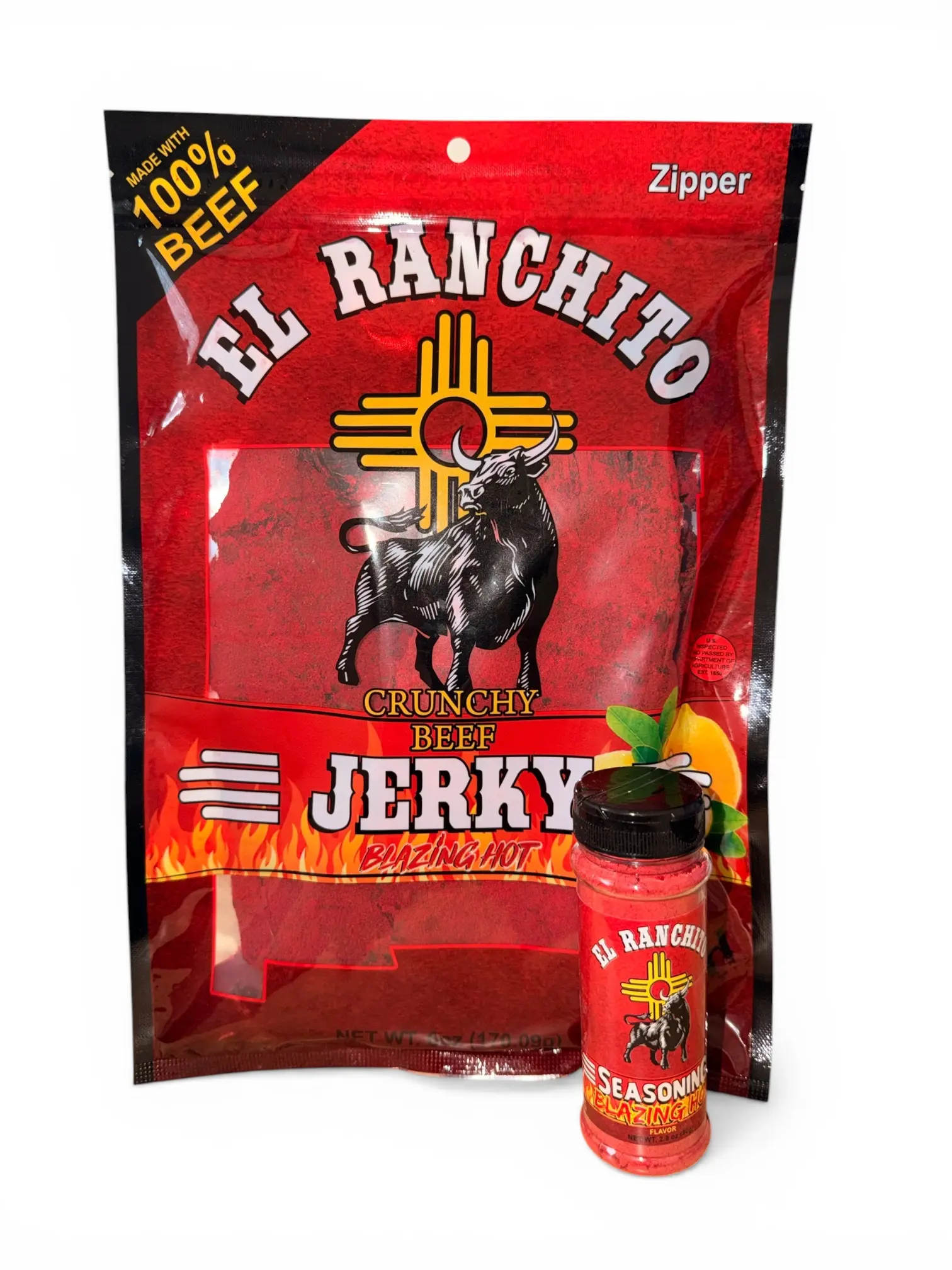 Big Blazing Hot Bundle (6oz Jerky + Seasoning) Big Blazing Hot Bundle (6oz Jerky + Seasoning)