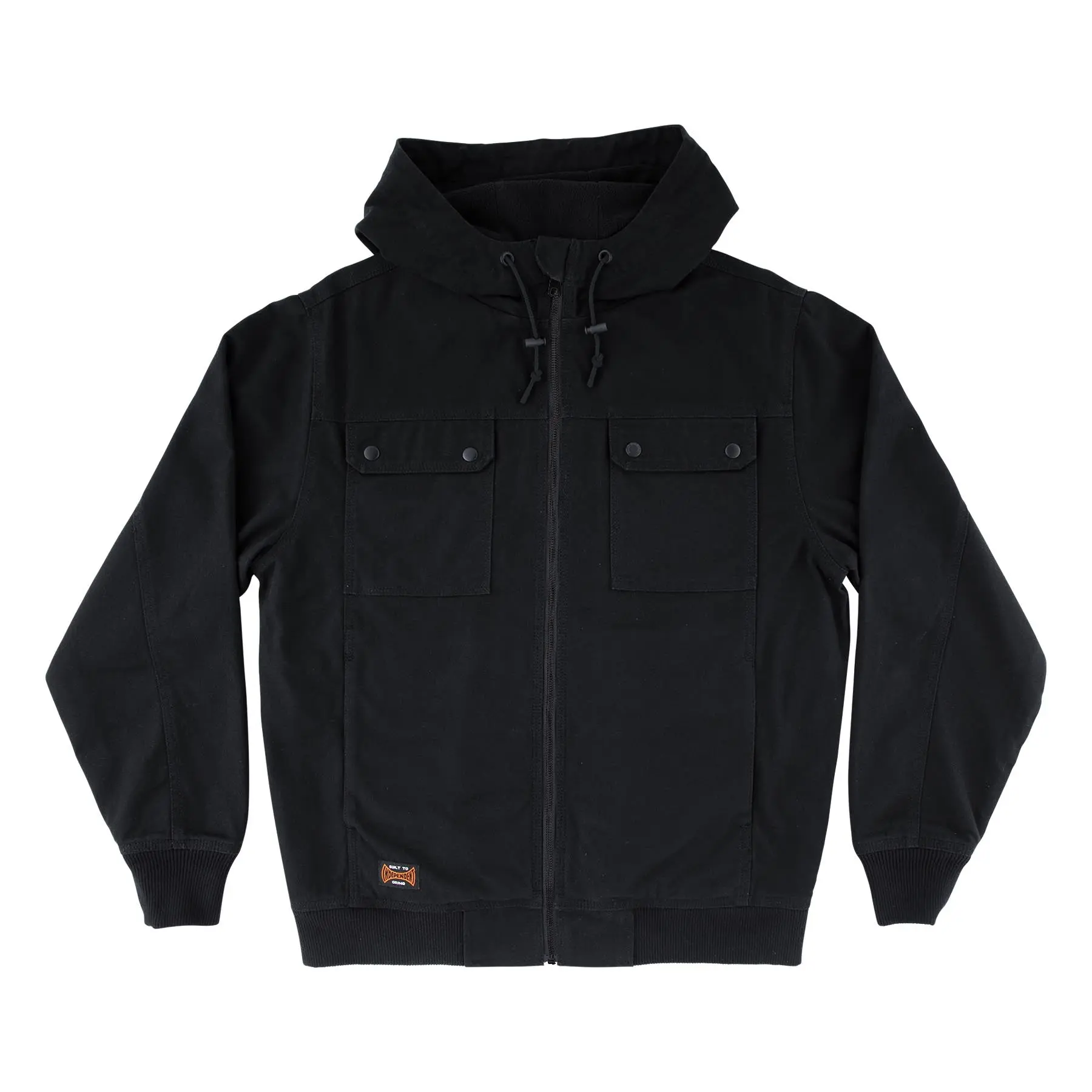 Built To Grind Hooded Mens Independent Canvas Work Jacket