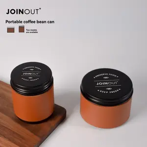 Mini Coffee Bean Storage Jar, Sealed Coffee Powder Container, Portable Medium Size 150ML, Tea Canister, Ideal for Coffee Lovers