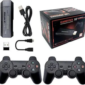 Wireless Retro Game Console, 128/256GB TF Card Game Stick Built in 41000/58000 Retro Games, 40+ Emulators, Dual Wireless Controllers, Plug & Play Video Game Consoles, 4K HDMI Nostalgia Stick Game X2 Plus GD10 for TV