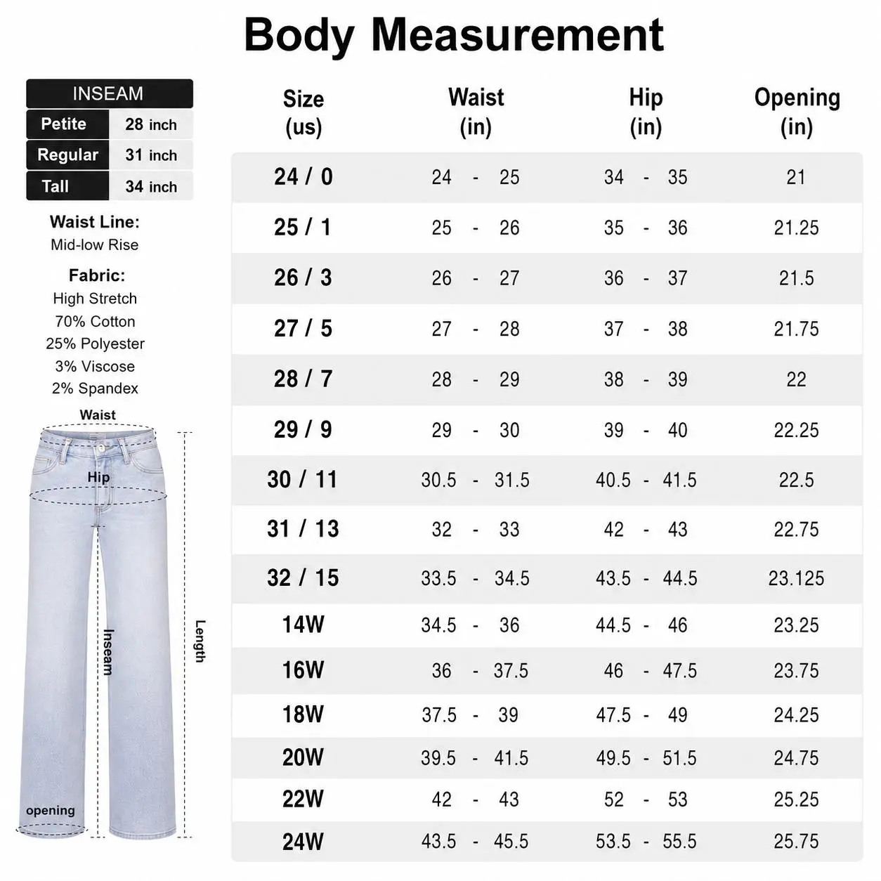 Magic ONESO Stretchy BBL Jeans Mid-low Rise Wide Leg Baggy Jeans Distressed Denim Pants Comfortable Tummy Control Curve Hugging Plus Size Regular Size Street Outfit Spring Fashion 8001