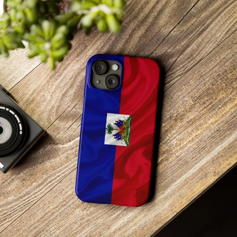 Haiti Flag Phone Case | Phone 16-11, Iphone 16E Girls Phone Cases Phone Cover Hard Case Tough 2-piece Phone Case