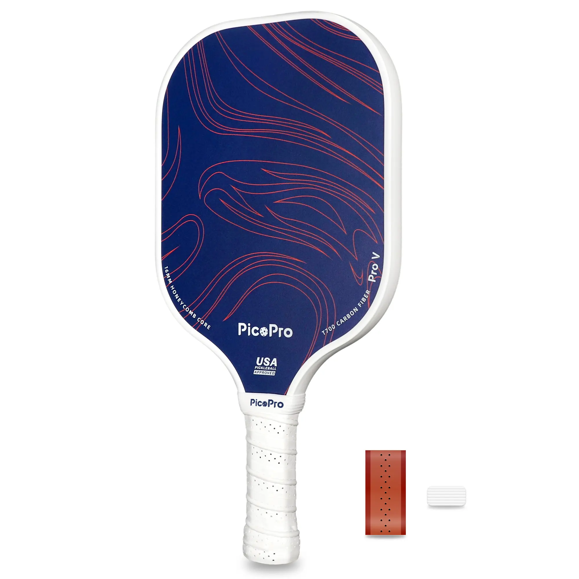 Carbon Fiber Pickleball Paddle USAPA Approved Lightweight T700 Pickleball Racket 16mm Professional Pickleball Racquet for Control