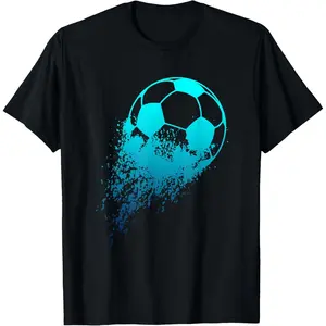 Soccer Player Sport Vintage Men Boys Soccer Ball T-Shirt