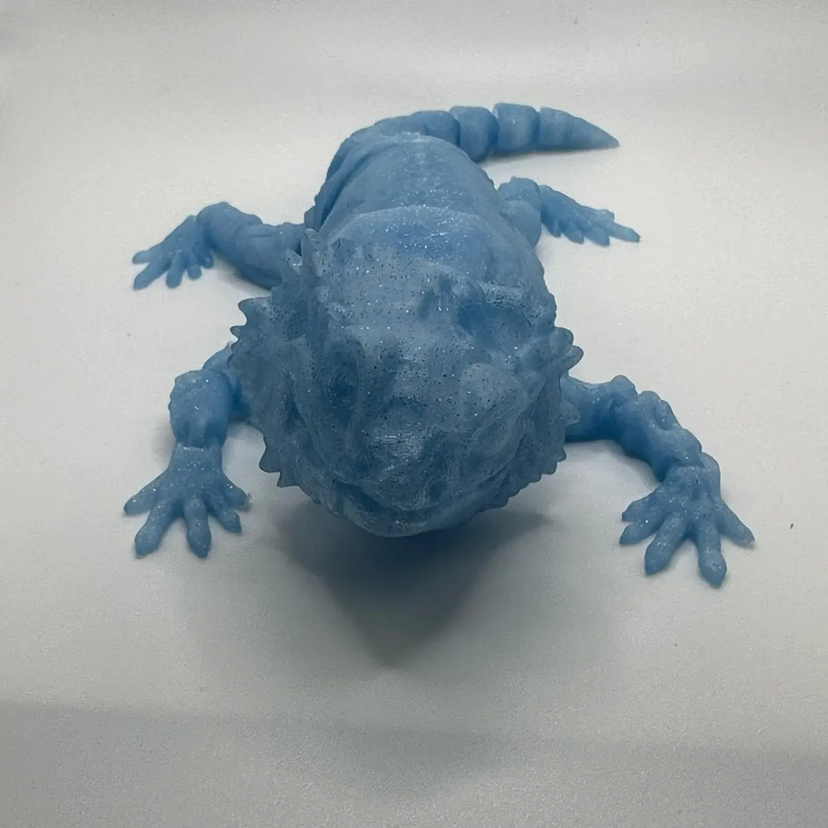 Zombie Bearded Dragon Figurine – 3D Printed Lizard Decor in Multiple Colors – Spooky Desk Ornament or Gift