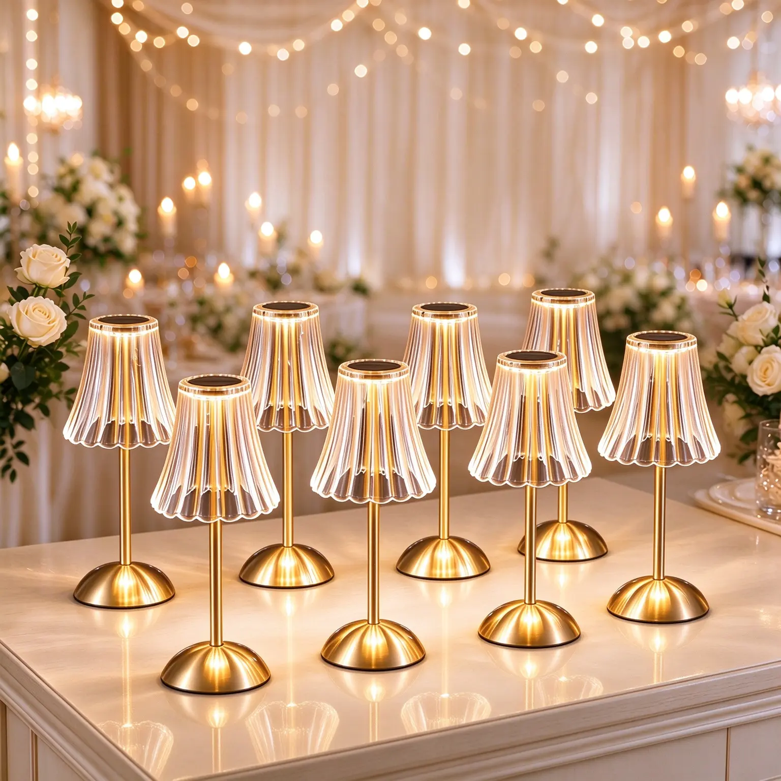 Rechargeable Wireless Cordless Table Lamp- 1200mAh Battery Operated, 3-Color Changing Dimmable, Small Vintage Gold Aluminum Crystal Decorative Metal, Indoor Bedroom Lighting, Home Gift (Base & Shade), Rechargeable Wireless Lamp