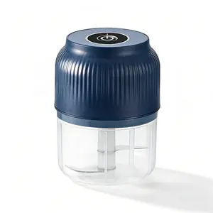 Electric Garlic Chopper Portable Mini Food Processor USB Rechargeable Vegetable Chopper Onion Ginger Meat Grinder One Touch Cordless Food Chopper Kitchen Tool 300ML
