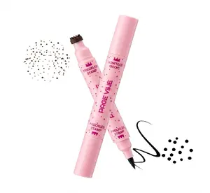 Double-Ended Eyeliner Pen Freckle Pen Triad Dual Head Stamp Spot Pen Enhance Eye Makeup Natural Long-Lasting Waterproof Sweatproof Wild Style