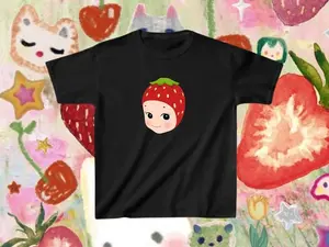 Sonny Angel Baby Tee, Strawberry Sonny Angel Tee, Trendy 90s Baby Tee, Trendy Y2K Baby Tee, Coquette Baby Tee, Cute Pinterest Tee