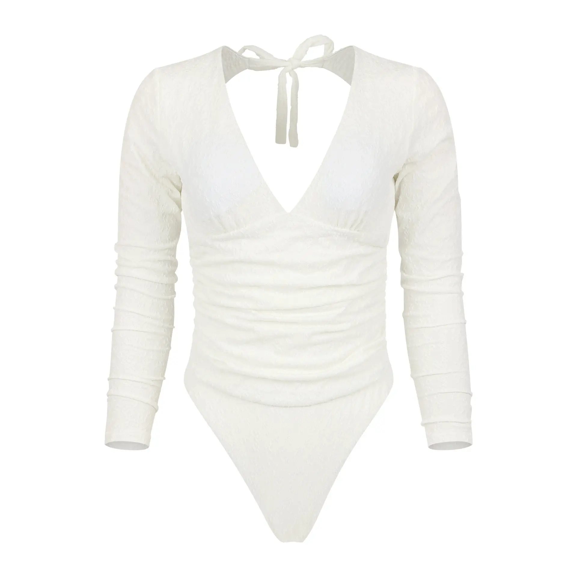 Malibu Surf Suit - Textured Floral / Cloud White