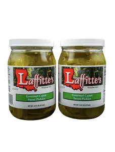 Laffitte's Gourmet Cajun Sweet Pickles 16 oz Jar (2 pack)
