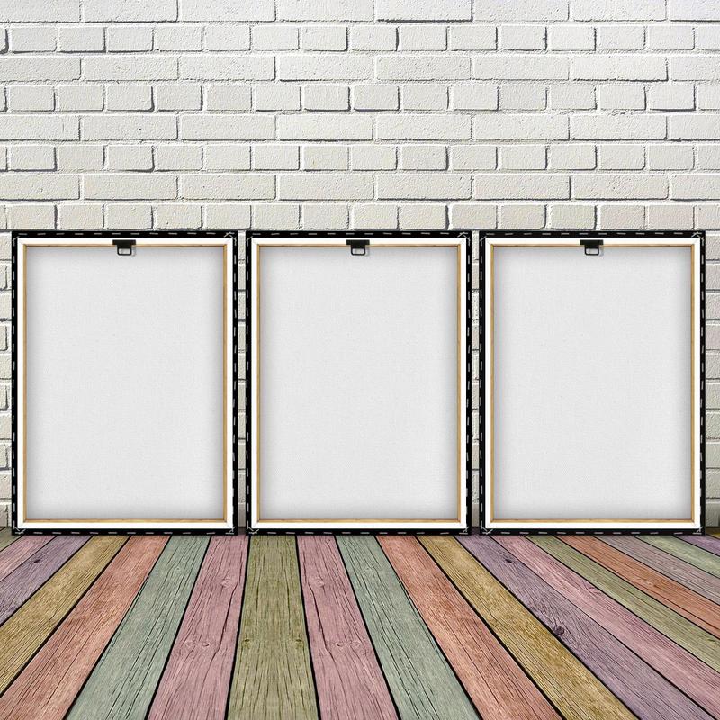 Wooden Framed Canvas Painting, 3 Counts/set Modern Art Inspirational Wall Art, Wall Decor for Home Living Room Bedroom Office