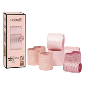 Ceramic Core Hair Rollers for Salon-Quality Volume Professional Grade Thermal Rollers, Heat or No-Heat Styling, Soft Waves & Bouncy Blowouts, Root Lift, Long-Lasting Shine 9 Pack