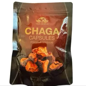 Chaga Mushroom Vidadivin - Antioxidant & Anti-Inflammatory Supplement - Edible Natural Healthcare Fitness Dietary Vitamin