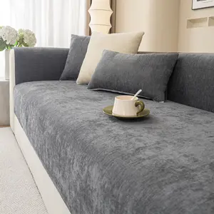 Chic Single-Piece Sofa Cushion Cover, Universal All-Season Fabric, Pet-Friendly Design, Modern Minimalist Style, Dustproof & Decorative, Sofa Couch Covers
