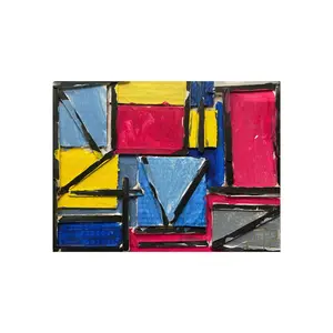 Abstract Geometric Color Block Posters Fine Art Posters | Modern Wall Art