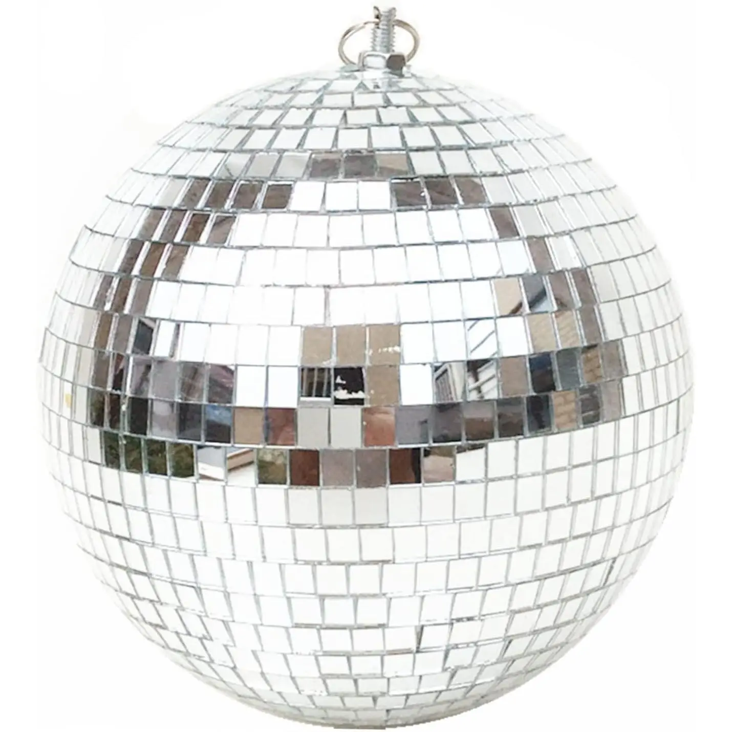 8-Inch Hanging Mirror Disco Ball - Ceiling-Mounted Festive Decor for Birthday Party, Wedding, Home Lighting & Holiday Supplies