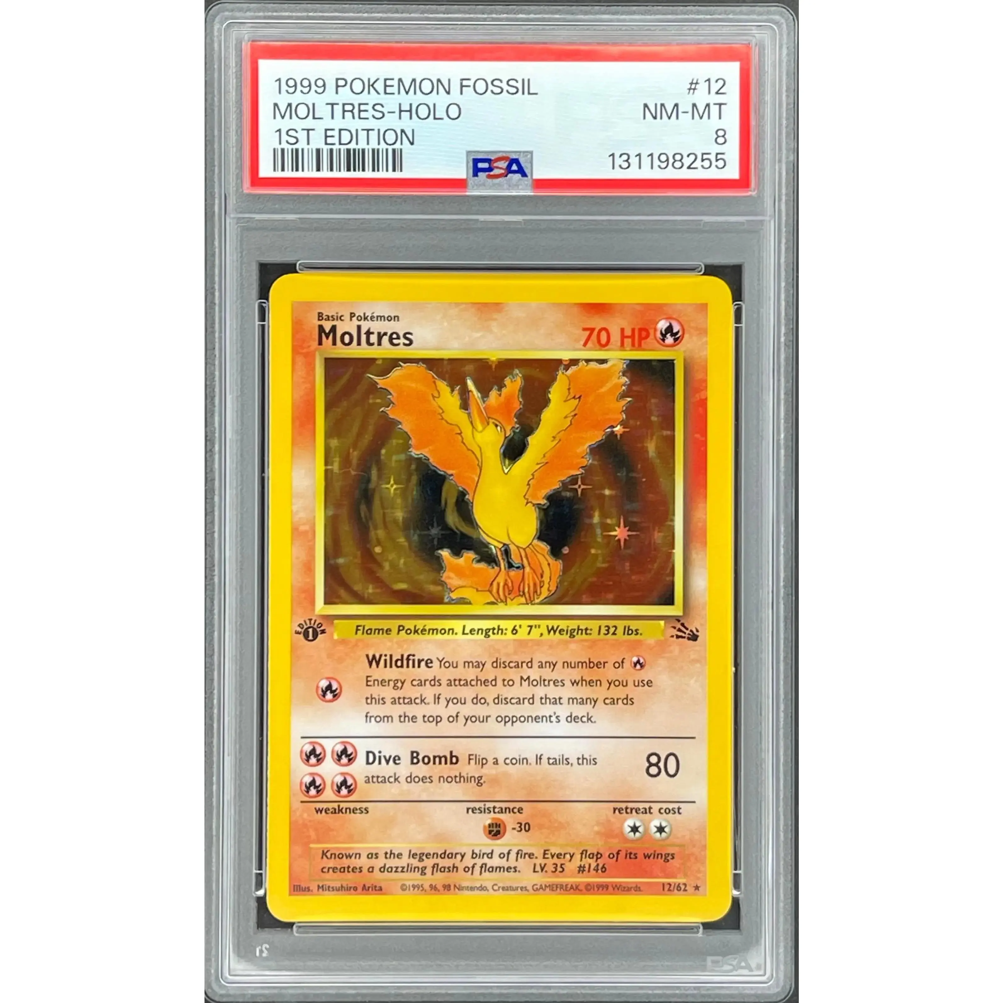 Moltres 12/62: Fossil 1st Edition Holofoil - TikTok Shop