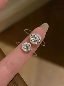 Invisible Transparent Fishing Line Sparkle Solitaire Ring for Women, New 2026 Simple Versatile Unique Design Finger Jewelry