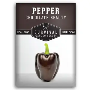 Chocolate Beauty Pepper Seed - Sweet and Flavorful Bell Pepper