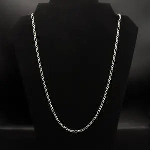 Elegant 925 Sterling Silver Figaro Chain Necklace - Classic Design, Perfect for Everyday Wear
