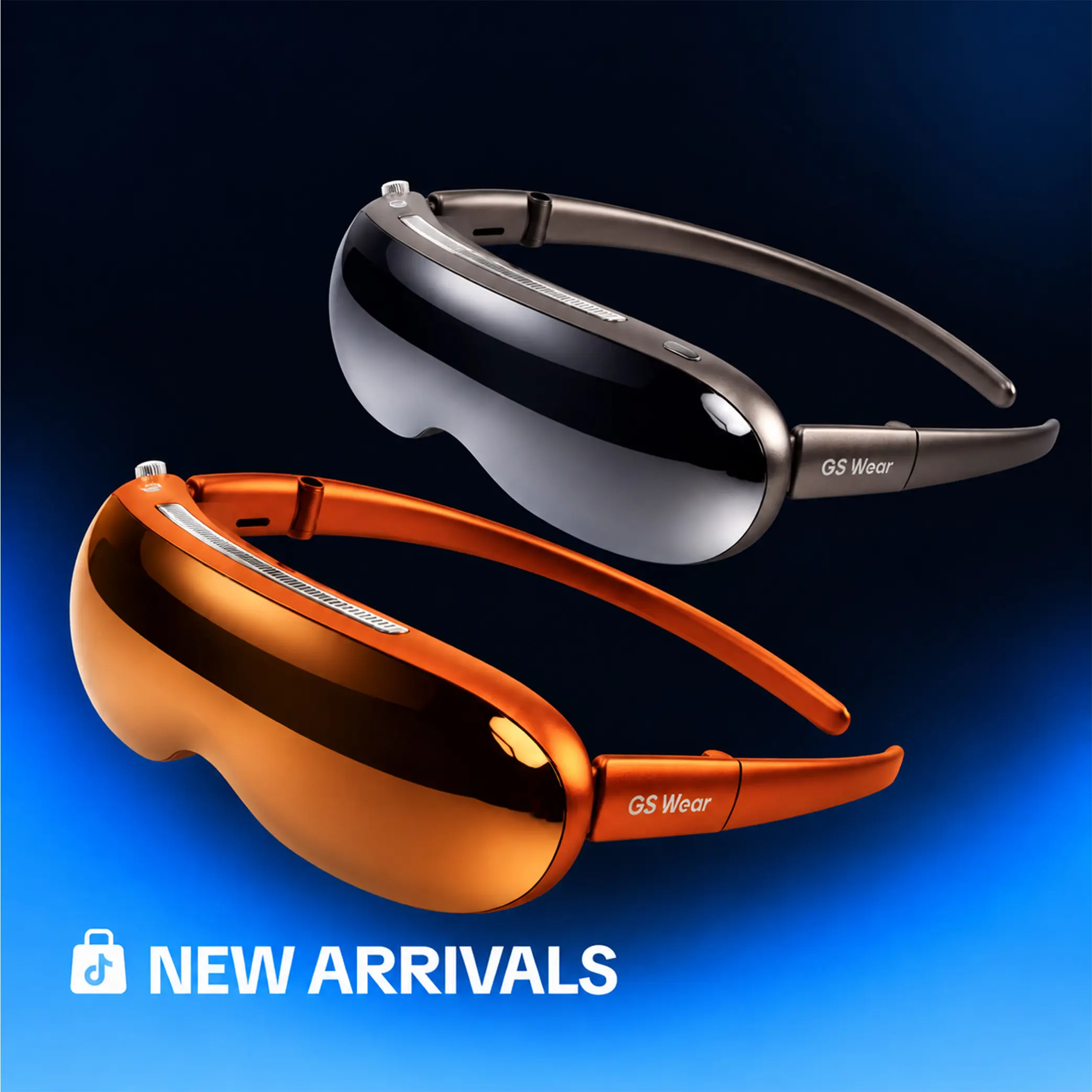 AR Smart XR Glasses with Adjustable Diopter, 1080P Display, Wide Field of View, Lightweight Design, USB-C Video Connectivity for Compatible Phones and Laptops