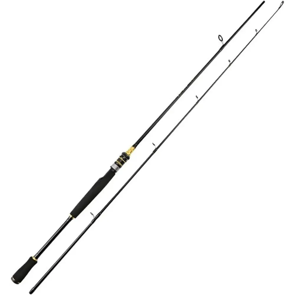 5.4ft Carbon Fiber Spinning Rod Fast Action, Lightweight Travel Fishing Pole for Bass Trout, 4-12lb Line Weight Saltwater Freshwater Rod
