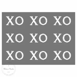 XOXO Pattern - Mesh Stencil 9x12