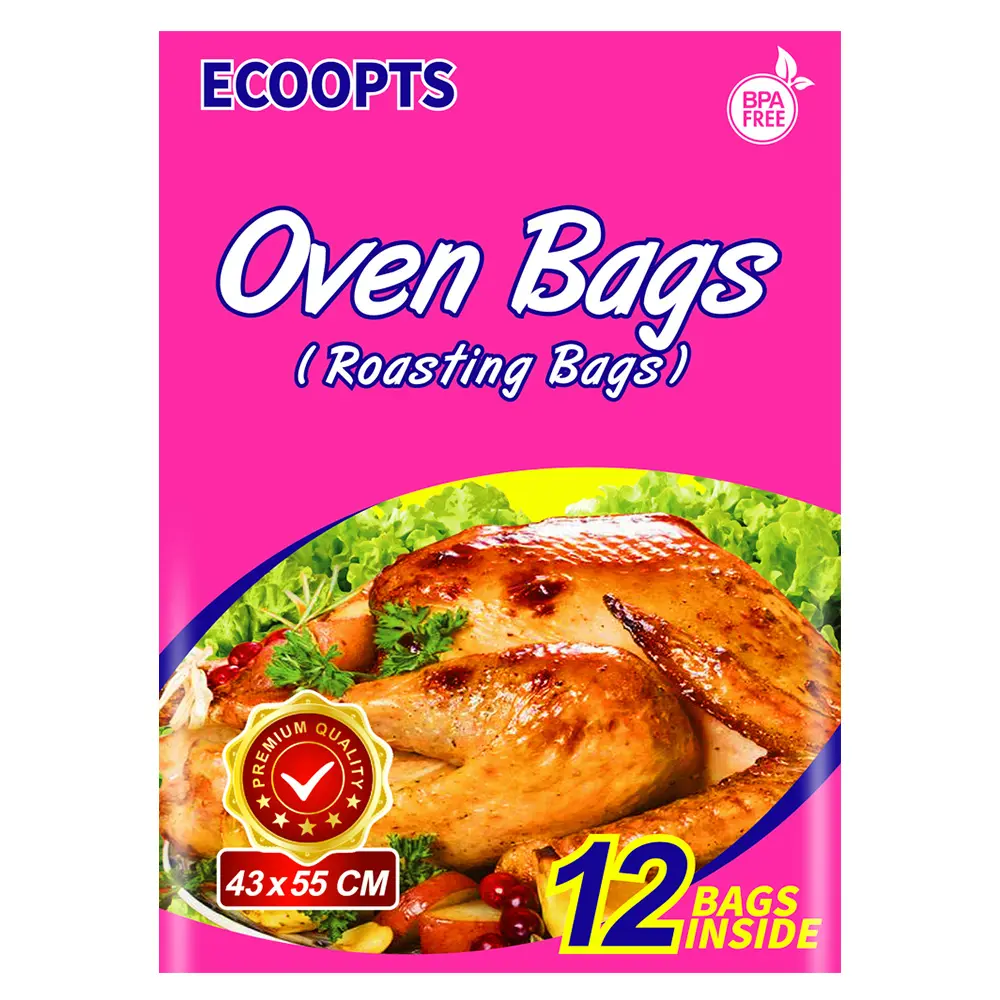 Oven Bags Cooking Roasting Bags for Chicken Meat Ham Seafood Vegetable ECOOPTS