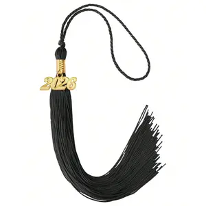 2026 Graduation Cap Tassel Set, Tassel Hat Decoration with Pendant Memorial Cord, School Graduation Class Souvenir Gift