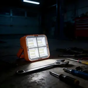 Mini Solar Rechargeable LED Flashlight, USB Charging Portable Emergency Light, Magnetic Base, Ideal for Camping, Night Markets, Travel