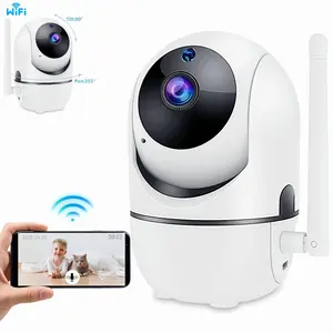indoor security camera,1080P Smart Security Camera 360°Pan&Tit Surveillance 24/7 Recording Home ,Indoor Cameras for Home Security, 2.4GHz WiFi, 355-Degree Pan-Tilt, Built in Spotlight, Human Auto Tracking, Siren, Pet/DogCamera with Phone