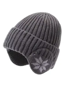 1Pc Winter Knitted Warm Woolen Hat Scarf Set, Fashionable Cold Weather Accessory, Cozy Headwear for Men & Women, Perfect Gift Idea